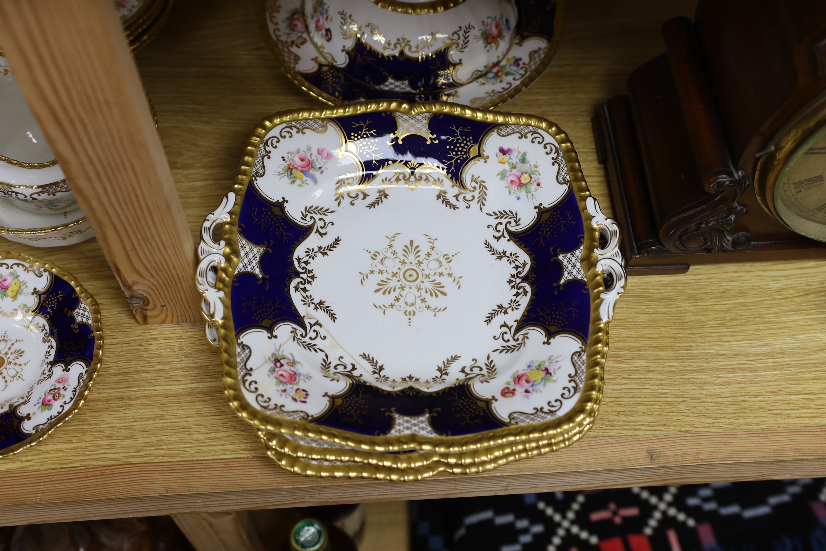 A Coalport part tea set, twenty-two pieces